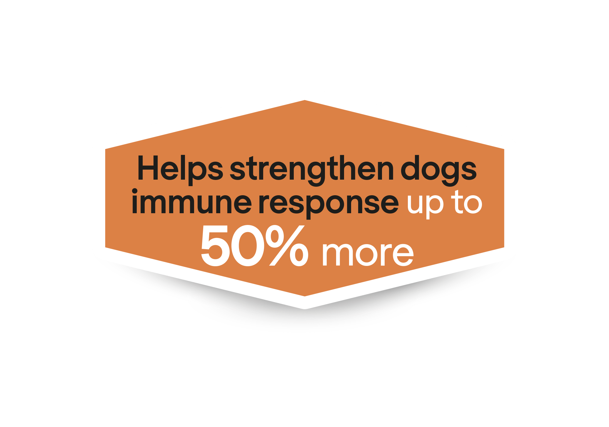 Ajută la întărirea răspunsului imunitar al câinilor cu până la 50% mai mult