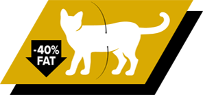Formulat cu nivel ridicat de proteine și 30% mai puțin de grăsime* pentru a ajuta la menținerea musculaturii slabe