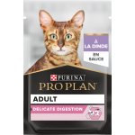 PURINA PRO PLAN DELICATE NUTRISAVOUR cu Curcan, hrana umeda pentru pisici, 85 g
