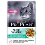 PURINA PRO PLAN DELICATE NUTRISAVOUR cu Peste Oceanic, hrana umeda pentru pisici, 85 g
