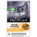 PURINA PRO PLAN STERILISED NUTRISAVOUR cu Pui, hrana umeda pentru pisici, 85 g
